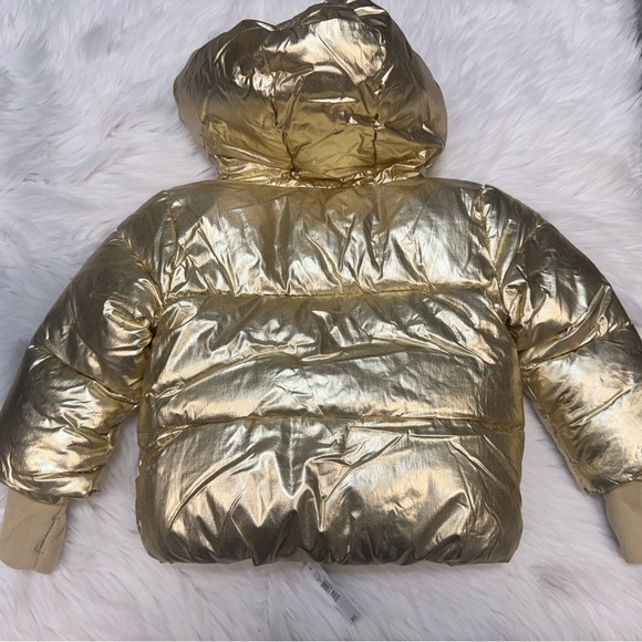 TWINS GAP Kids Gold Puffer Jacket set of 2 size 2yrs Gold puffer - Picture 6 of 13